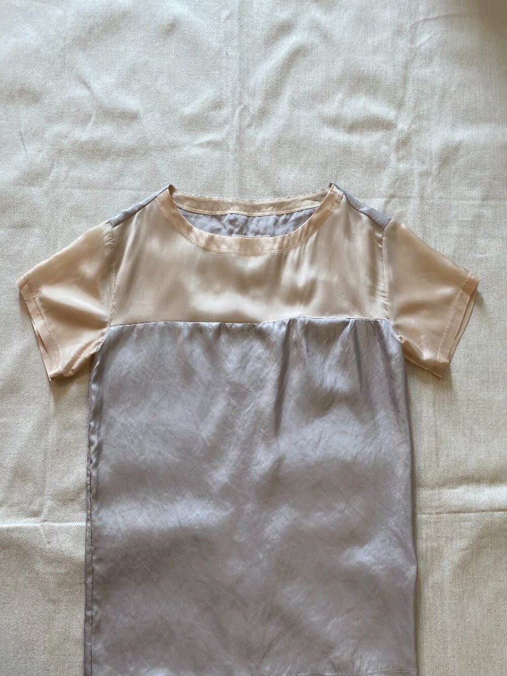 MM6 Maison Margiela Satin Metallic Top Size 6